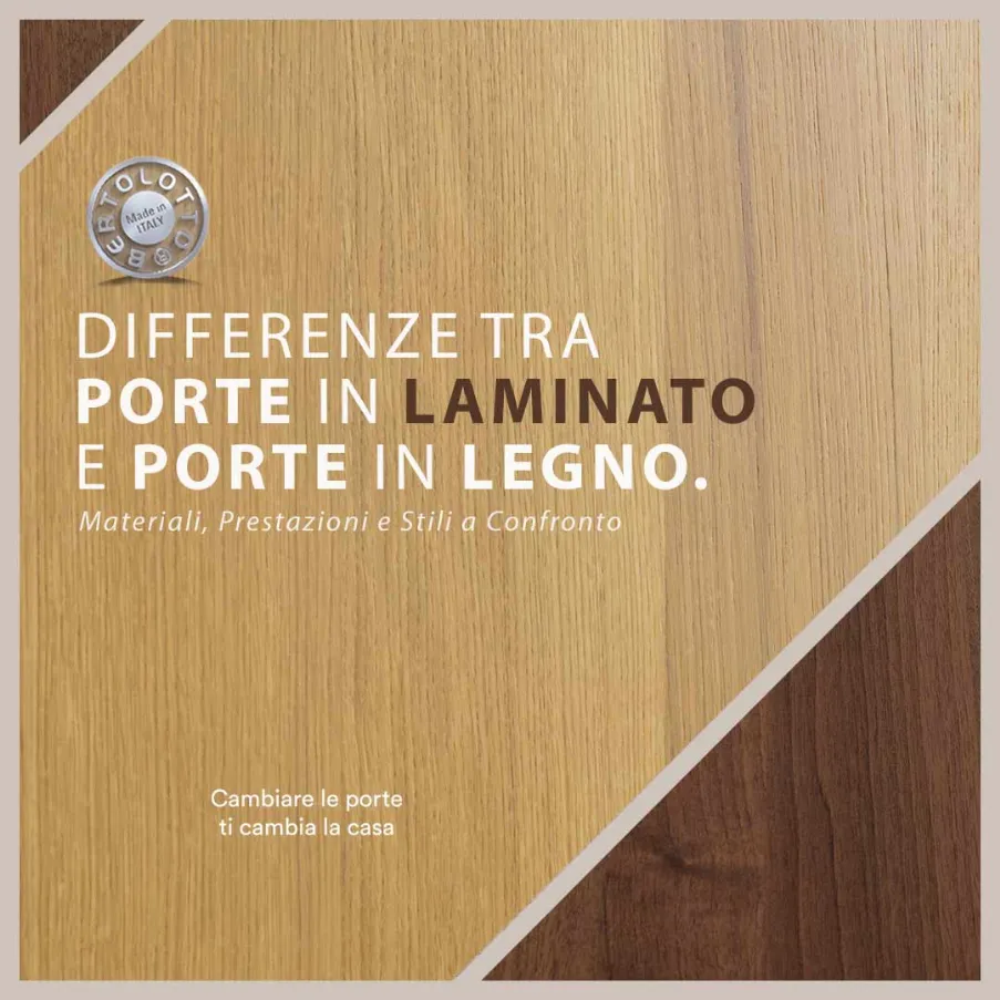 differenze tra porte in laminato e porte in legno