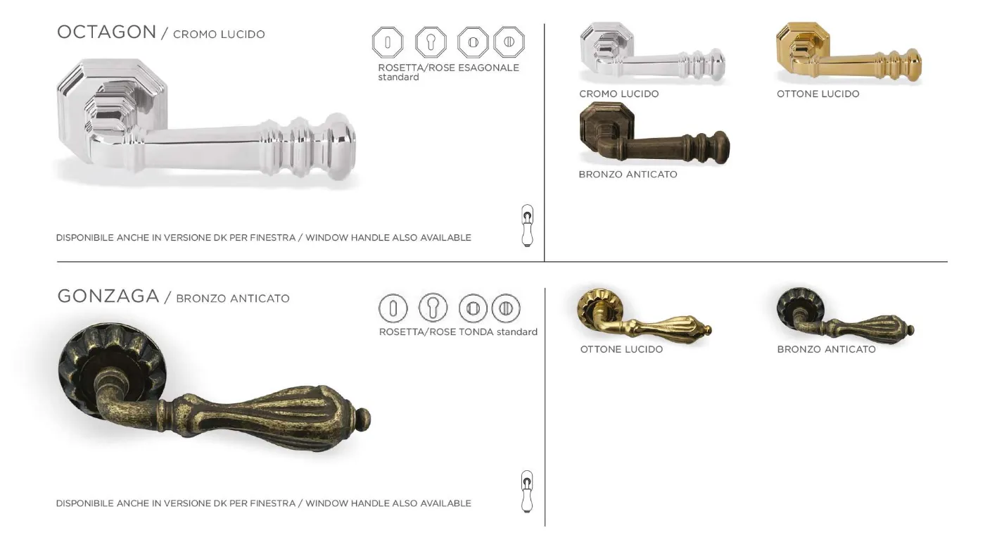 maniglie porte classiche bertolotto