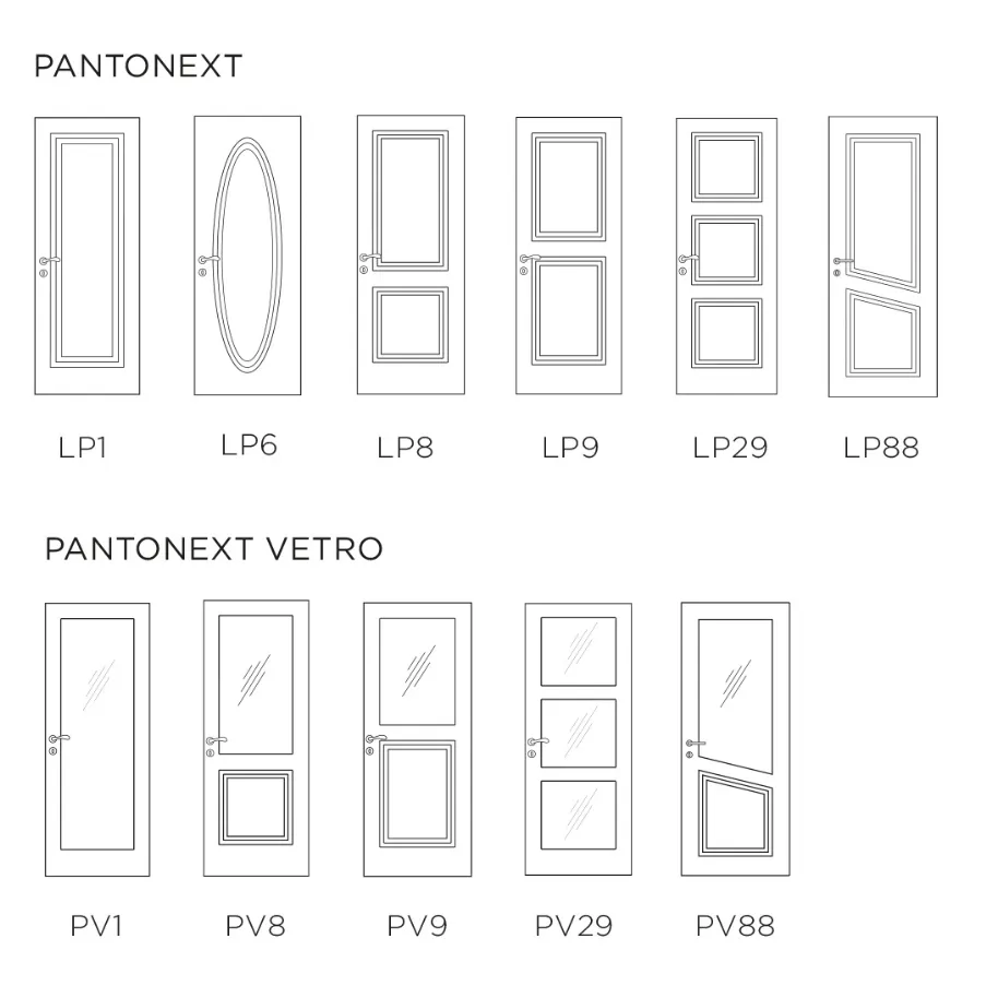 pantonext porte interne bertolotto laccate a mano