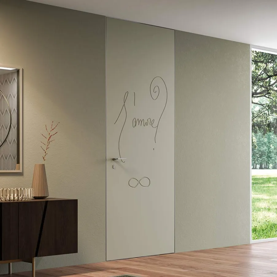 porte filo muro di design L'Amore? Door is Love Bertolotto 
