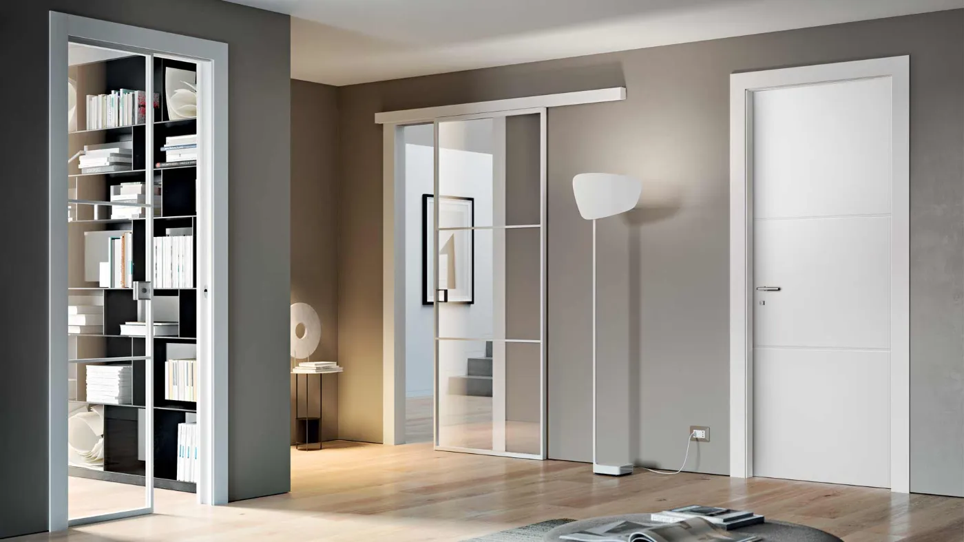 porte interne laccate a mano glass