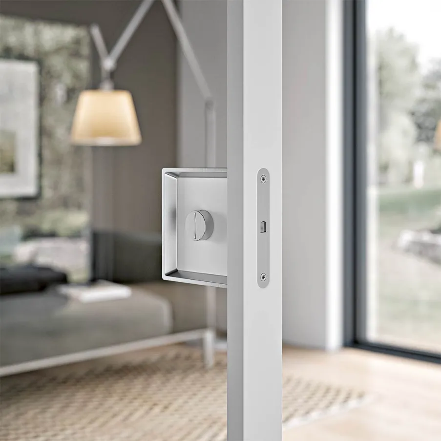 Maniglia C-Large Liberto/Occupato Bertolotto Porte laccate a mano glass bianco
