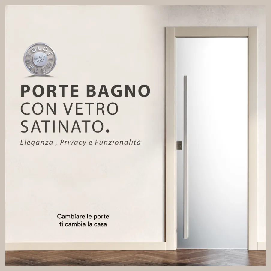 porte bagno con vetro satinato bertolotto 