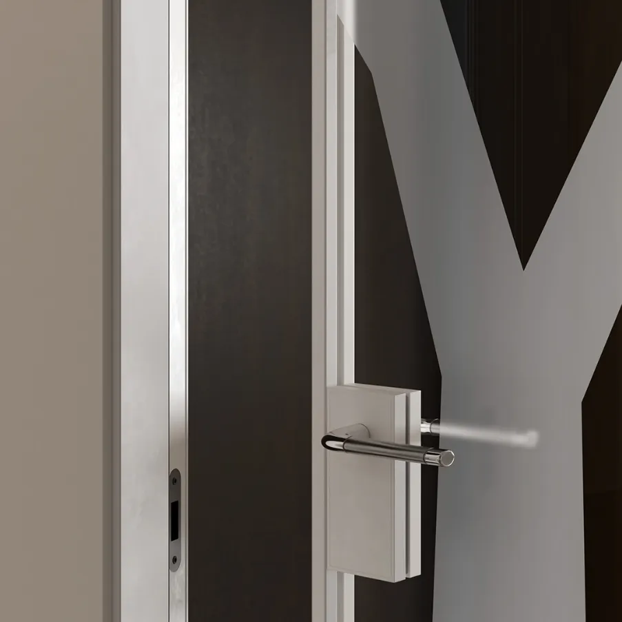 porte interne con vetro decorato