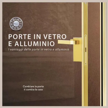 porte vetro e alluminio per interni