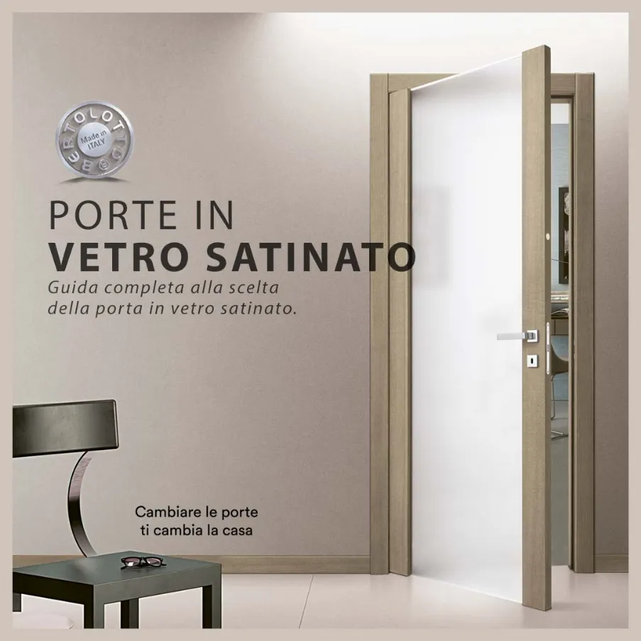 porte in vetro satinato